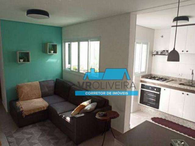 Apartamento com 2 dormitórios à venda, 56 m² por R$ 360.000 - Vila Camilópolis - Santo André/SP