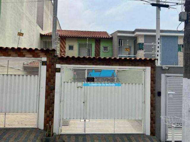 Sobrado com 3 dormitórios à venda, 104 m² por R$ 650.000 - Utinga - Santo André/SP