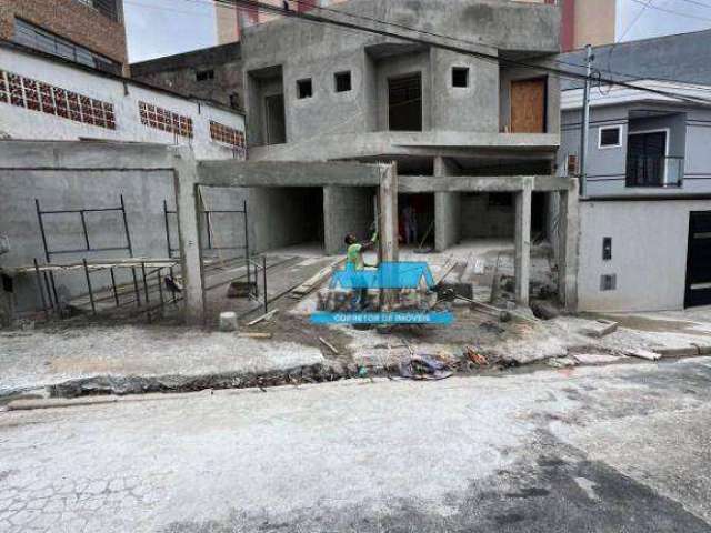 Sobrado com 3 dormitórios à venda por R$ 750.000 - Vila Curuçá - Santo André/SP