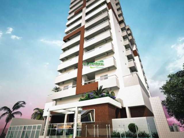 Apartamento 2 dormitórios, sala de jogos, piscina, Maracanã-Praia Grande