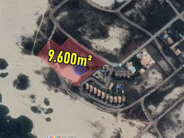 Veras vende terreno 9.600m² no porto das dunas