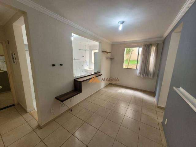 Apartamento, 47 m² - venda por R$ 155.000,00 ou aluguel por R$ 1.200,00/mês - Reserva Sul Condomínio Resort - Ribeirão Preto/SP