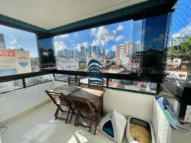 Apartamento no Rio vermelho   3/4 com 1 suíte, dependência revertida, 90m2, varanda com cortina de vidro