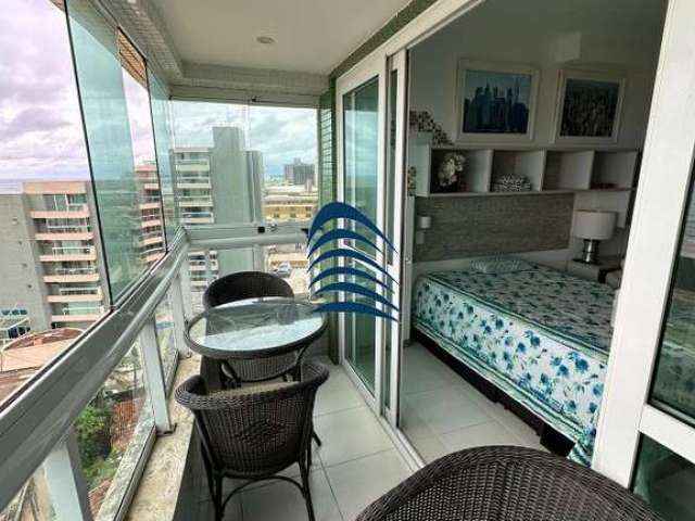 Apartamento studio mobiliado frente mar em armação com varanda   por  R$ 299.000,00 ( porteira fechada )  Apartamento em Condomínio com estrutura em armação próximo ao centro de convenções 1/4 com 40 