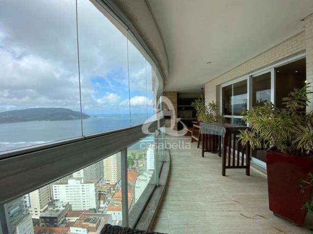Apartamento com 3 dormitórios, 204 m² - venda por R$ 4.260.000,00 ou aluguel por R$ 25.000,00/mês - Embaré - Santos/SP