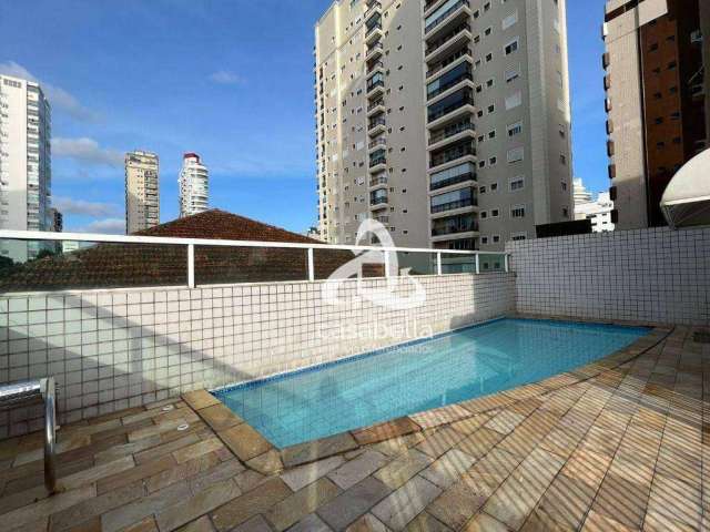 Apartamento Garden com 3 dormitórios, 168 m² - venda por R$ 1.320.000,00 ou aluguel por R$ 13.582,00/mês - Gonzaga - Santos/SP