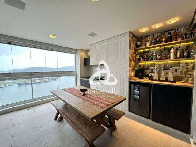 Apartamento com 3 dormitórios à venda, 189 m² por R$ 2.890.000,00 - Ponta da Praia - Santos/SP