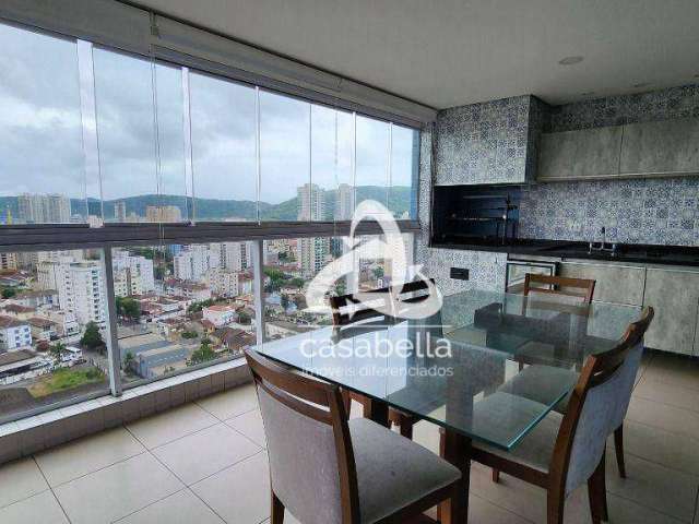 Apartamento com 3 dormitórios, 161 m² - venda por R$ 2.600.000,00 ou aluguel por R$ 12.177,00/mês - Aparecida - Santos/SP