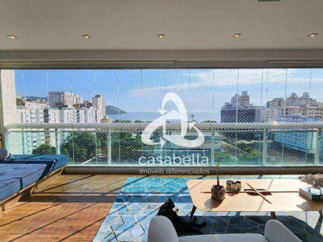 Apartamento com 3 dormitórios à venda, 325 m² por R$ 6.400.000,00 - Aparecida - Santos/SP