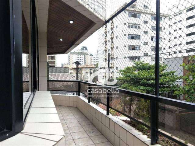 Apartamento com 3 dormitórios, 188 m² - venda por R$ 1.300.000,00 ou aluguel por R$ 6.200,00/mês - Gonzaga - Santos/SP
