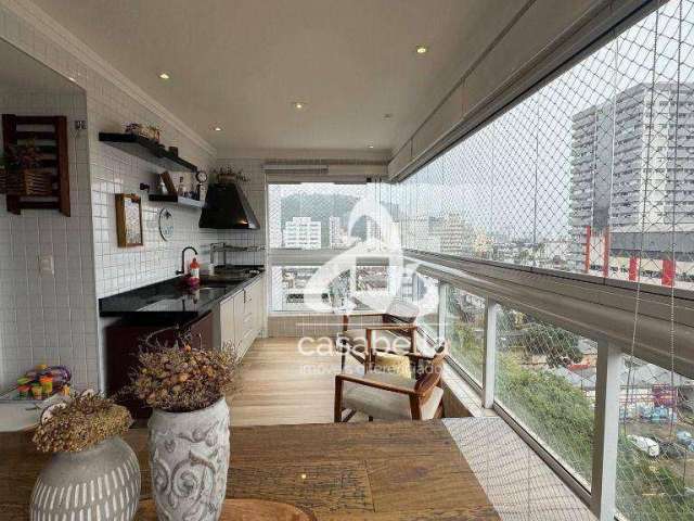 Apartamento com 2 dormitórios para alugar, 82 m² por R$ 7.500,00/mês - Vila Belmiro - Santos/SP