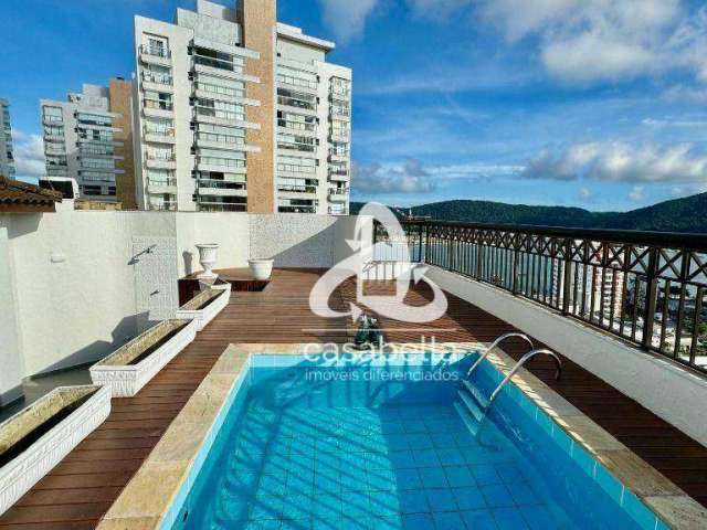 Cobertura com 2 dormitórios à venda, 213 m² por R$ 1.600.000,00 - Ponta da Praia - Santos/SP