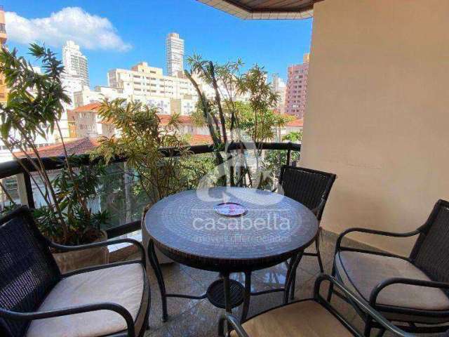 Apartamento com 4 dormitórios para alugar, 178 m² por R$ 8.000,00/mês - Boqueirão - Santos/SP