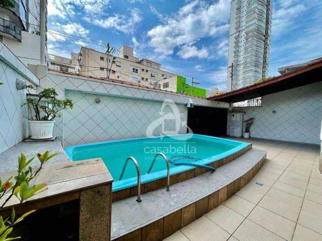 Casa com 4 dormitórios para alugar, 460 m² por R$ 15.000,00/mês - Aparecida - Santos/SP