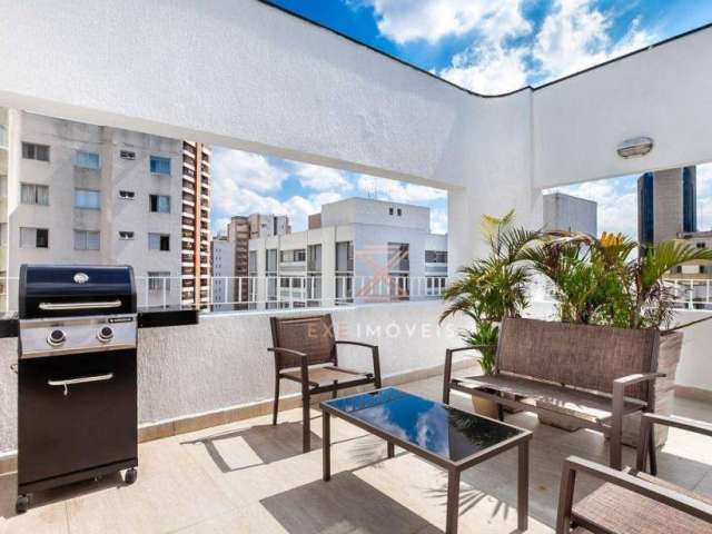 Cobertura com 2 dormitórios para alugar, 115 m² por R$ 16.990/mês - Itaim Bibi - São Paulo/SP