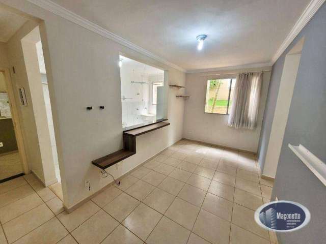 Apartamento com 2 dormitórios, 47 m² - venda por R$ 165.000,00 ou aluguel por R$ 1.265,00/mês - Reserva Sul Condomínio Resort - Ribeirão Preto/SP