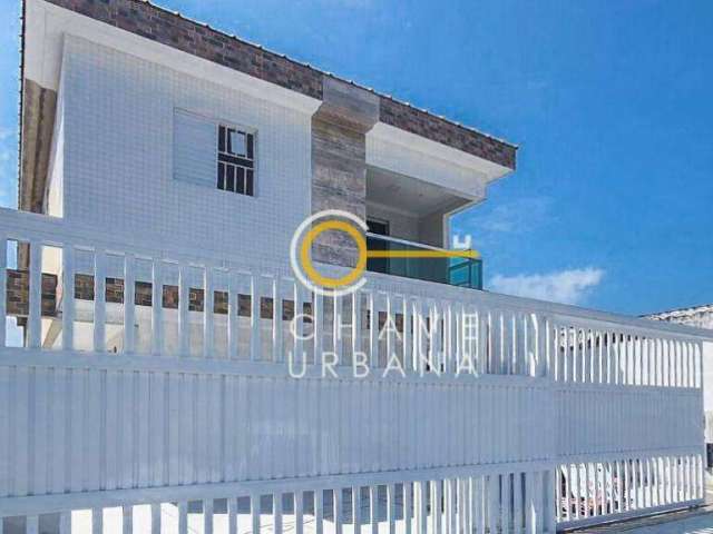 Casa  sobreposta alta  NOVA com 2 dormitórios à venda, 46 m² por R$ 250.000 - Catiapoã - São Vicente/SP