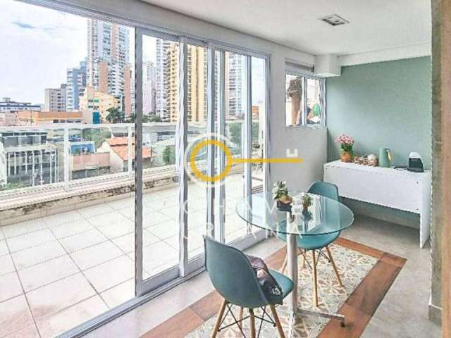 Apartamento Garden com 1 dormitório à venda, 78 m² por R$ 850.000,00 - Ponta da Praia - Santos/SP