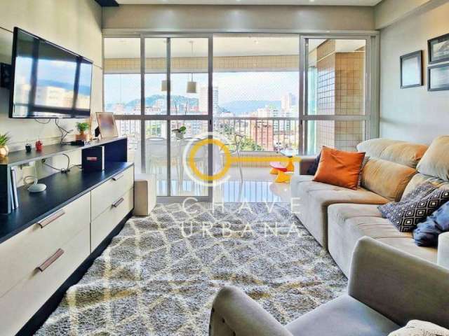 Apartamento com 3 dormitórios à venda, 111 m² por R$ 1.050.000,00 - Encruzilhada - Santos/SP