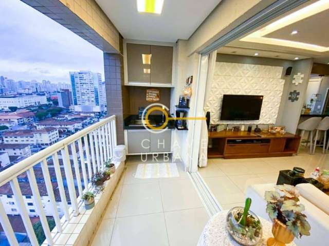 Apartamento com 3 dormitórios à venda, 92 m² por R$ 954.000,00 - Encruzilhada - Santos/SP
