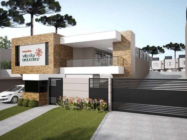 Casa em condomínio fechado com 3 quartos à venda na Rua Theodoro Makiolka, 2875, Santa Cândida, Curitiba, 104 m2 por R$ 649.900