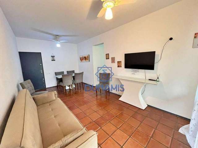 Apartamento para alugar, 76 m² por R$ 3.500,00/mês - Praia das Pitangueiras - Guarujá/SP