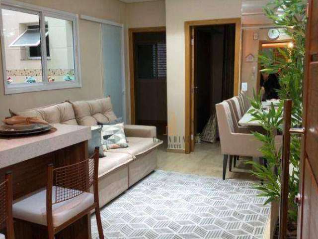 Apartamento com 2 dormitórios à venda, 53 m² por R$ 340.000,00 - Jardim Las Vegas - Santo André/SP