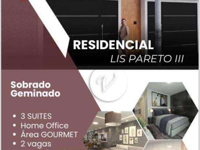 Sobrado com 3 dormitórios à venda, 150 m² por R$ 910.000,00 - Parque das Nações - Santo André/SP