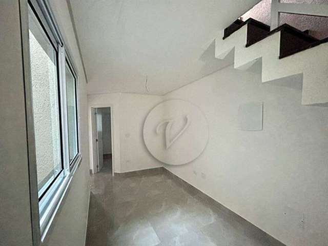 Cobertura para alugar, 73 m² por R$ 3.455,00/mês - Campestre - Santo André/SP