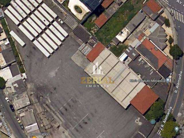 Terreno para alugar, 7027 m² por R$ 56.191,00/mês - Vila Camilópolis - Santo André/SP