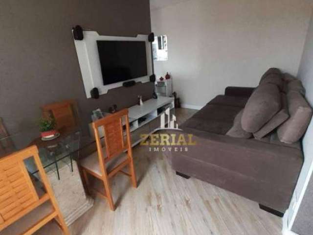Apartamento com 2 dormitórios à venda, 48 m² por R$ 285.000 - Vila Sacadura Cabral - Santo André/SP