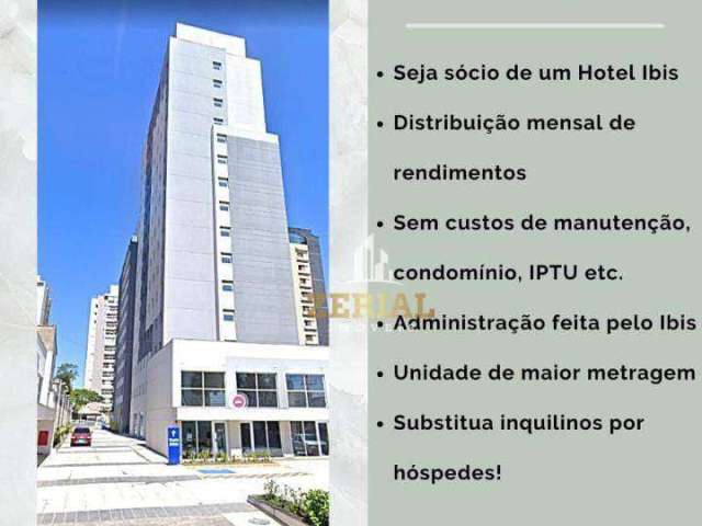 Hotel com 1 dormitório à venda, 24 m² por R$ 250.000 - Barcelona - São Caetano do Sul/SP