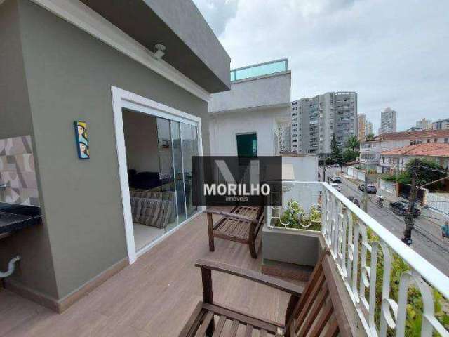 Sobrado com 3 dormitórios à venda, 240 m² por R$ 1.840.000 - Ponta da Praia - Santos/SP