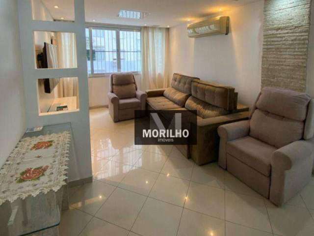 Apartamento beira mar para locação MOBILIADO  com 02 dormitórios.