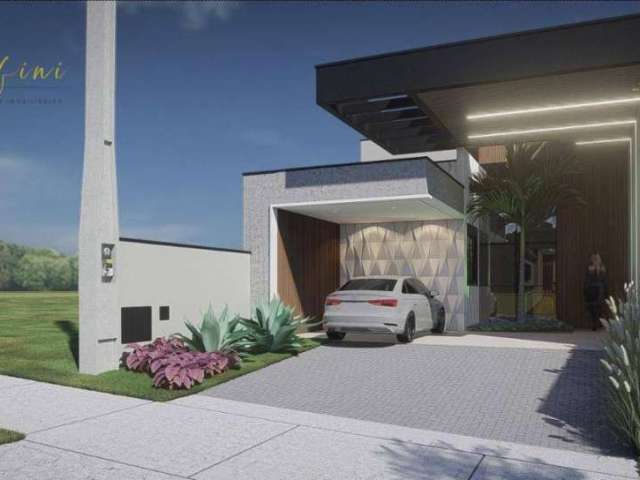 Casa Nova de Condomínio com 3 dormitórios, sendo 1 suíte  à venda, 116 m² por R$ 610.000 - Residencial Bosque dos Ypes II - Tatuí/SP