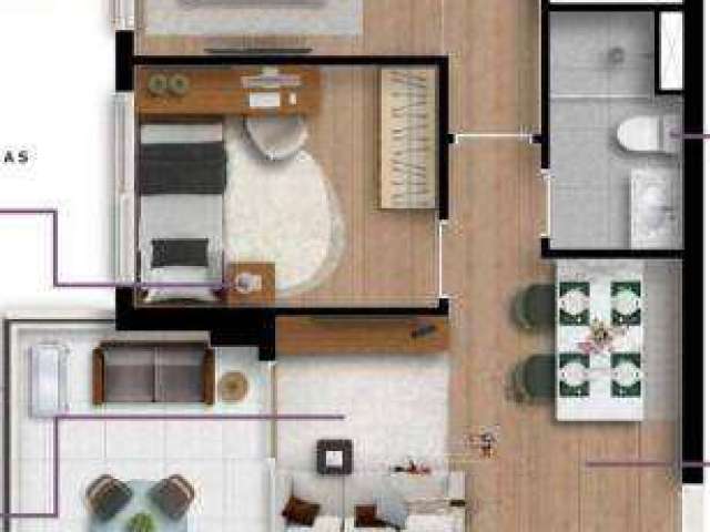 Apartamento à venda, 56 m² por R$ 884.073,00 - Brooklin - São Paulo/SP
