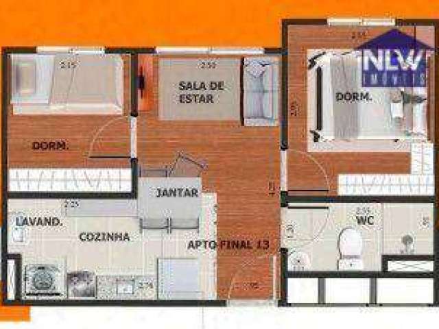 Apartamento com 2 dormitórios à venda, 33 m² por R$ 199.000,00 - Vila Matilde - São Paulo/SP