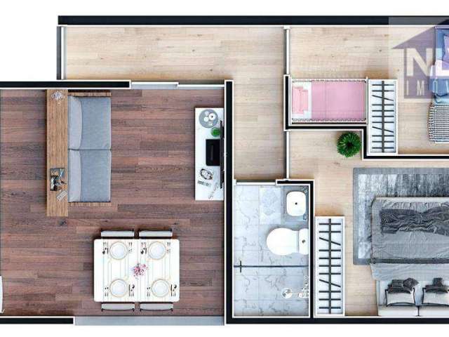 Apartamento com 2 dormitórios à venda, 41 m² por R$ 399.600,00 - Santana - São Paulo/SP