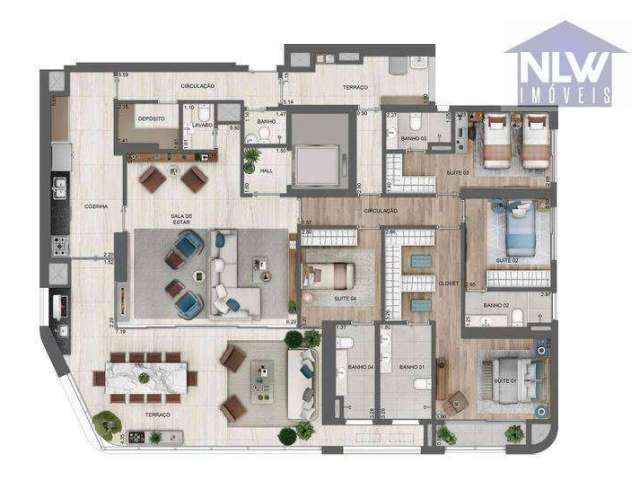 Apartamento à venda, 227 m² por R$ 5.003.340,00 - Chácara Santo Antônio - São Paulo/SP