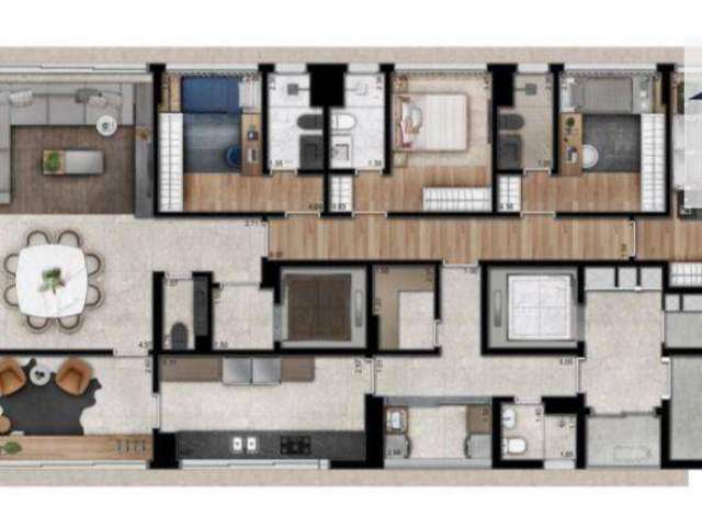 Apartamento com 4 dormitórios à venda, 252 m² por R$ 11.300.812,48 - Jardim Paulista - São Paulo/SP