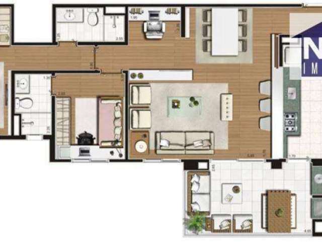 Apartamento com 2 dormitórios à venda, 110 m² por R$ 1.100.000,00 - Mooca - São Paulo/SP