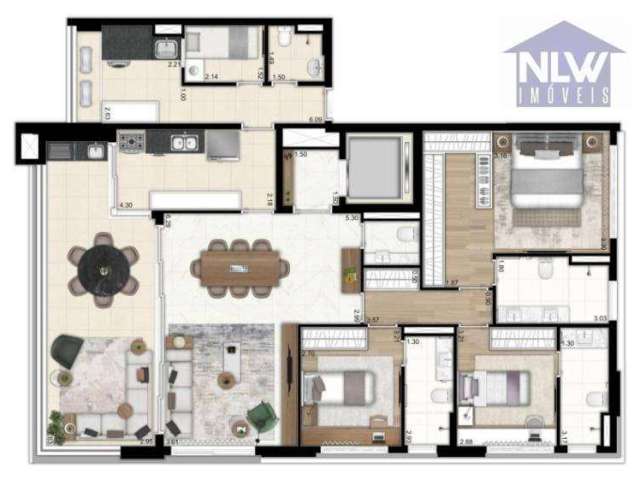 Apartamento com 3 dormitórios à venda, 156 m² por R$ 4.150.090,00 - Paraíso - São Paulo/SP