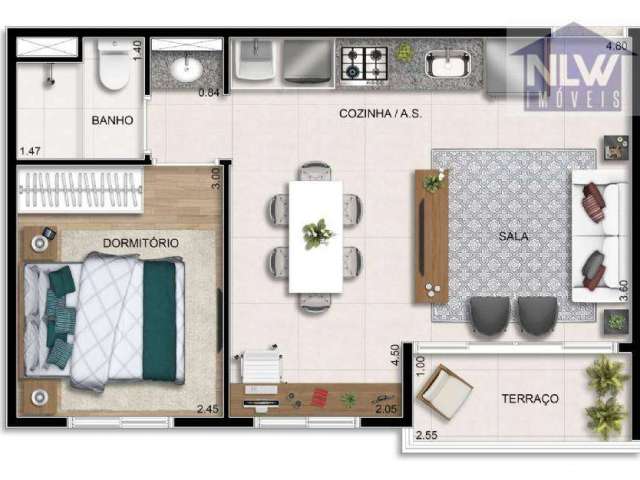 Apartamento com 2 dormitórios à venda, 48 m² por R$ 533.720,00 - Jabaquara - São Paulo/SP