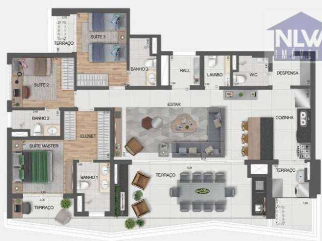 Apartamento à venda, 144 m² por R$ 2.331.760,00 - Paraíso - São Paulo/SP