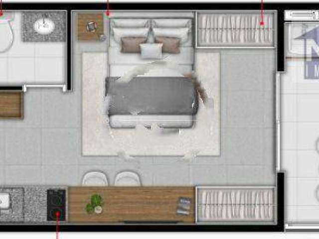 Apartamento com 1 dormitório à venda, 27 m² por R$ 234.900,00 - Lauzane Paulista - São Paulo/SP