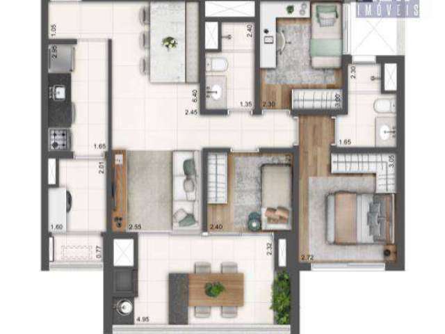 Apartamento à venda, 70 m² por R$ 1.066.980,00 - Ibirapuera - São Paulo/SP