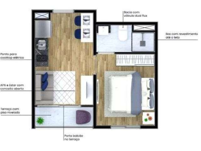Apartamento com 1 dormitório à venda, 33 m² por R$ 299.000,00 - Itaquera - São Paulo/SP