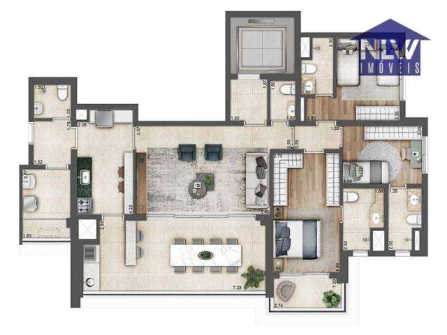 Apartamento à venda, 132 m² por R$ 1.630.554,00 - Butantã - São Paulo/SP
