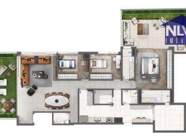 Apartamento Garden com 3 dormitórios à venda, 243 m² por R$ 4.800.000,00 - Vila Madalena - São Paulo/SP