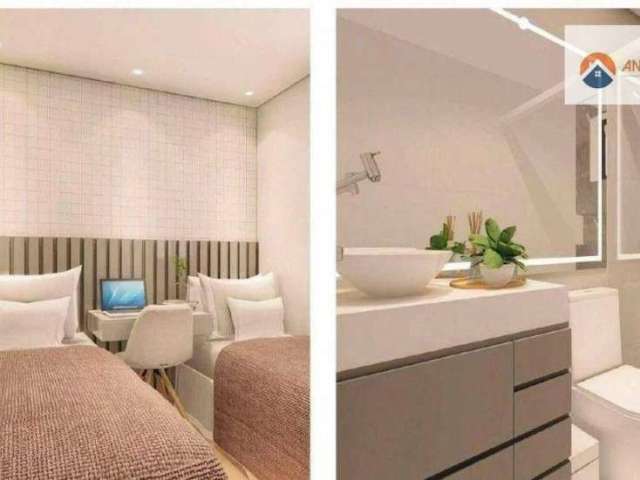Apartamento com 2 quartos  à venda por R$ 420.000 - Santa Branca - Belo Horizonte/MG